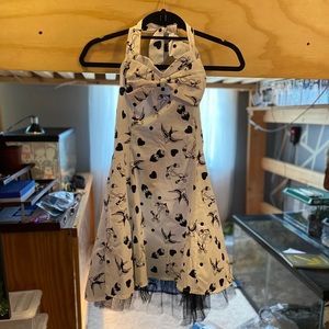White Tattoo Mini Dress